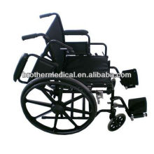 Cadeira de rodas de aço dobrável